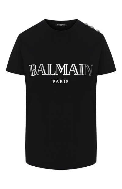 Женская хлопковая футболка BALMAIN, арт. RF21102/I015