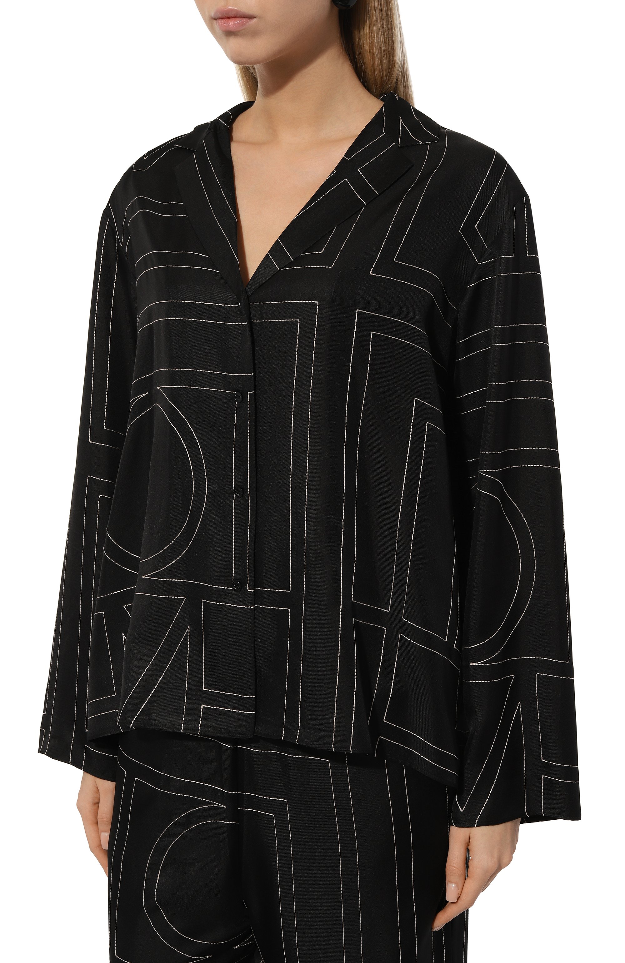 Атласная блузка TOTEME, арт. 213-755-707, фото 3