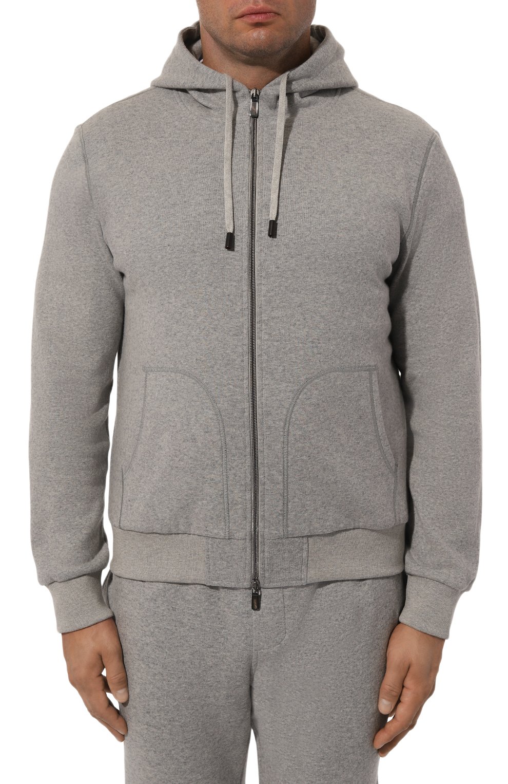 Толстовка из хлопка и шерсти CAPOBIANCO, а рт. 17M407.TF00./58, фото 3