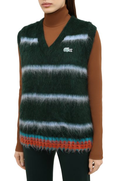 Жилет LACOSTE зеленого цвета по цене 40590 руб., арт. AH3288, фото 3 Жилет LACOSTE, арт. AH3288, фото 3