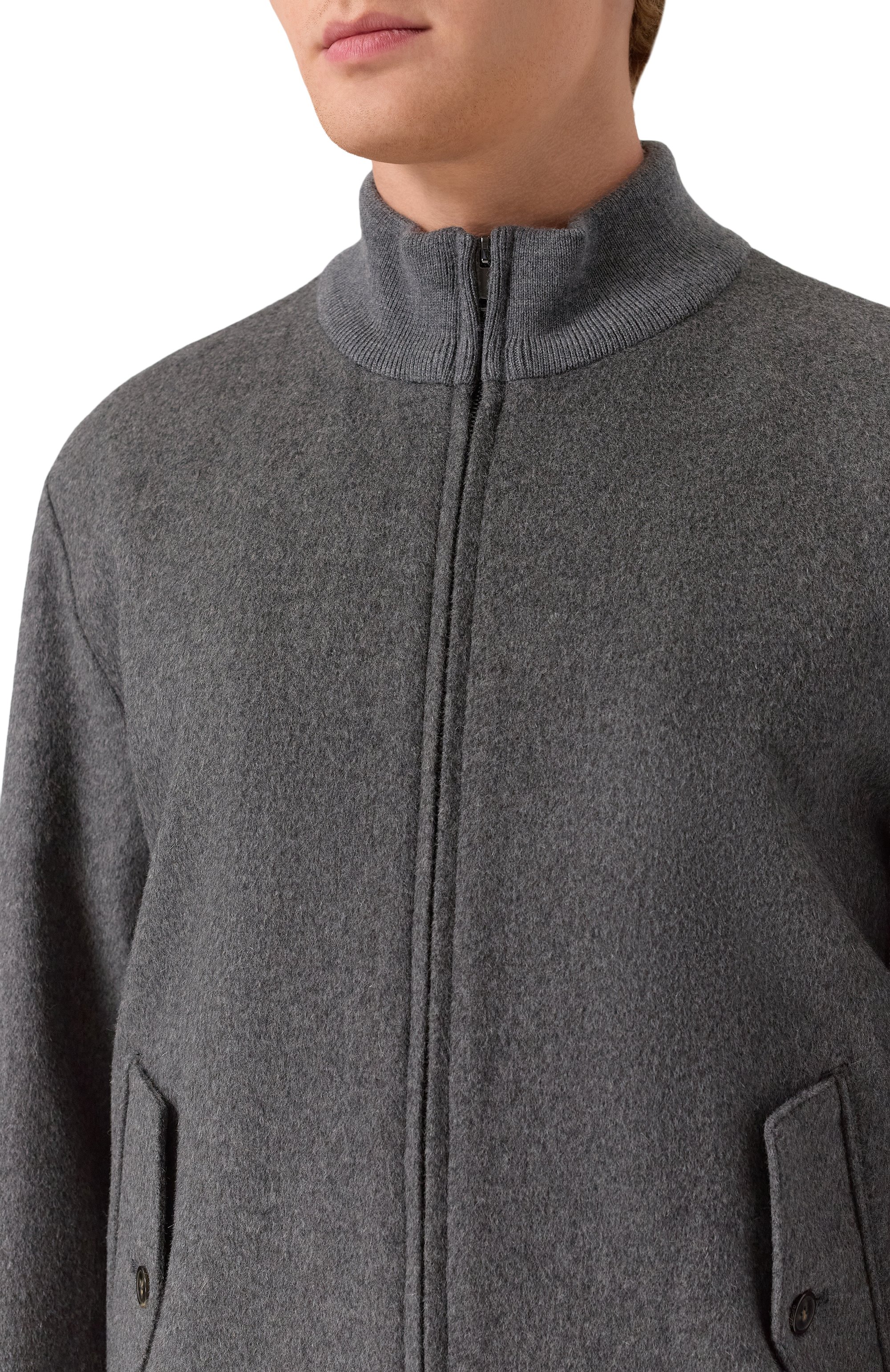 Шерстяной бомбер 12 STOREEZ, арт. 132766, фото 5