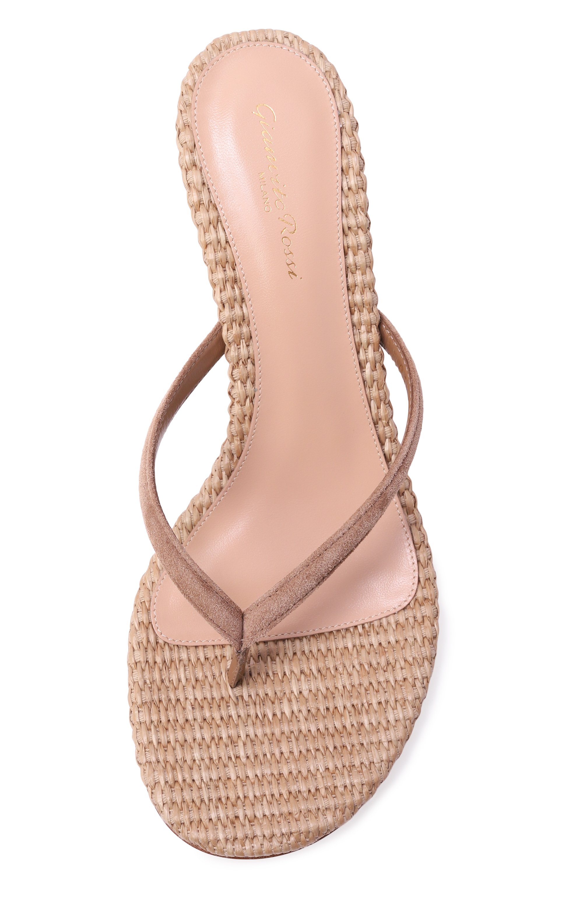 Замшевые мюли calypso 70 GIANVITO ROSSI бежевого цвета по цене 85900 руб., арт. G11260.70RIC.CBLCMNA, фото 6 Замшевые мюли calypso 70 GIANVITO ROSSI, арт. G11260.70RIC.CBLCMNA, фото 6