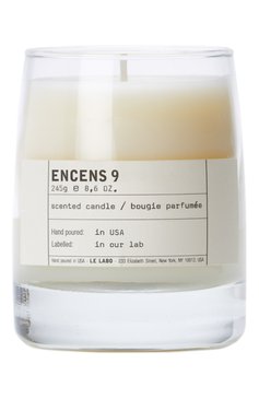 Свеча encens 9 (245g) LE LABO бесцветного цвета, арт. 842185131717 | Фото 1 (Региональные ограничения белый список (Axapta Mercury): Не проставлено; Ограничения доставки: flammable)