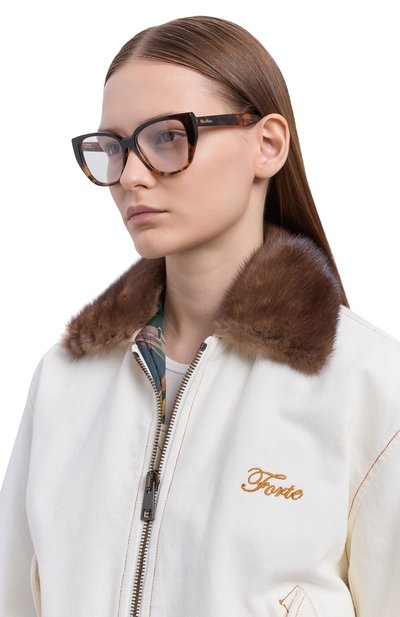 Оправа с клипоном MAX MARA коричневого цвета по цене 26400 руб., арт. MM5212 052, фото 2 Оправа с клипоном MAX MARA, арт. MM5212 052, фото 2