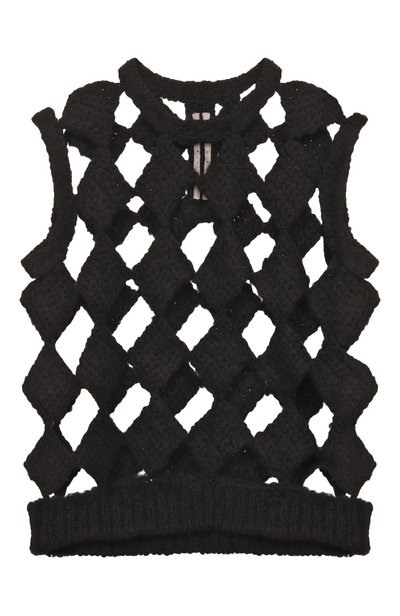 Мужской жилет из кашемира и шелка RICK OWENS, арт. RR02F4699/WSSEHK
