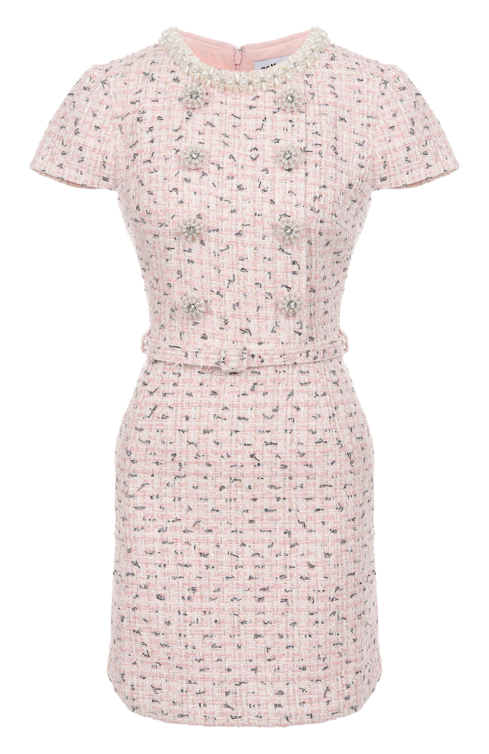 Твидовое платье SELF-PORTRAIT, арт. SS25003SP, фото 1