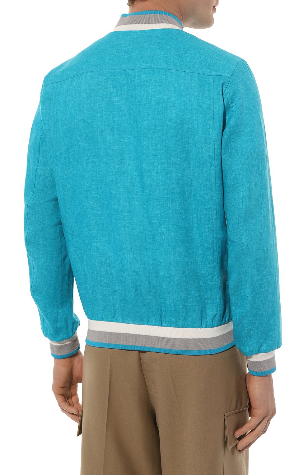 Льняной бомбер ZILLI, арт. B0M01BM0800VZL0T1, фото 4