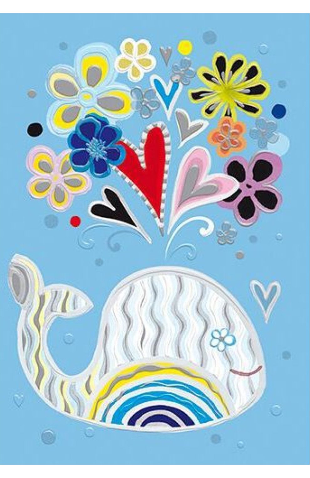 Открытка кит TURNOWSKY голубого цвета по цене 300 руб., арт. MO6684B, фото 1 Открытка кит TURNOWSKY, арт. MO6684B, фото 1