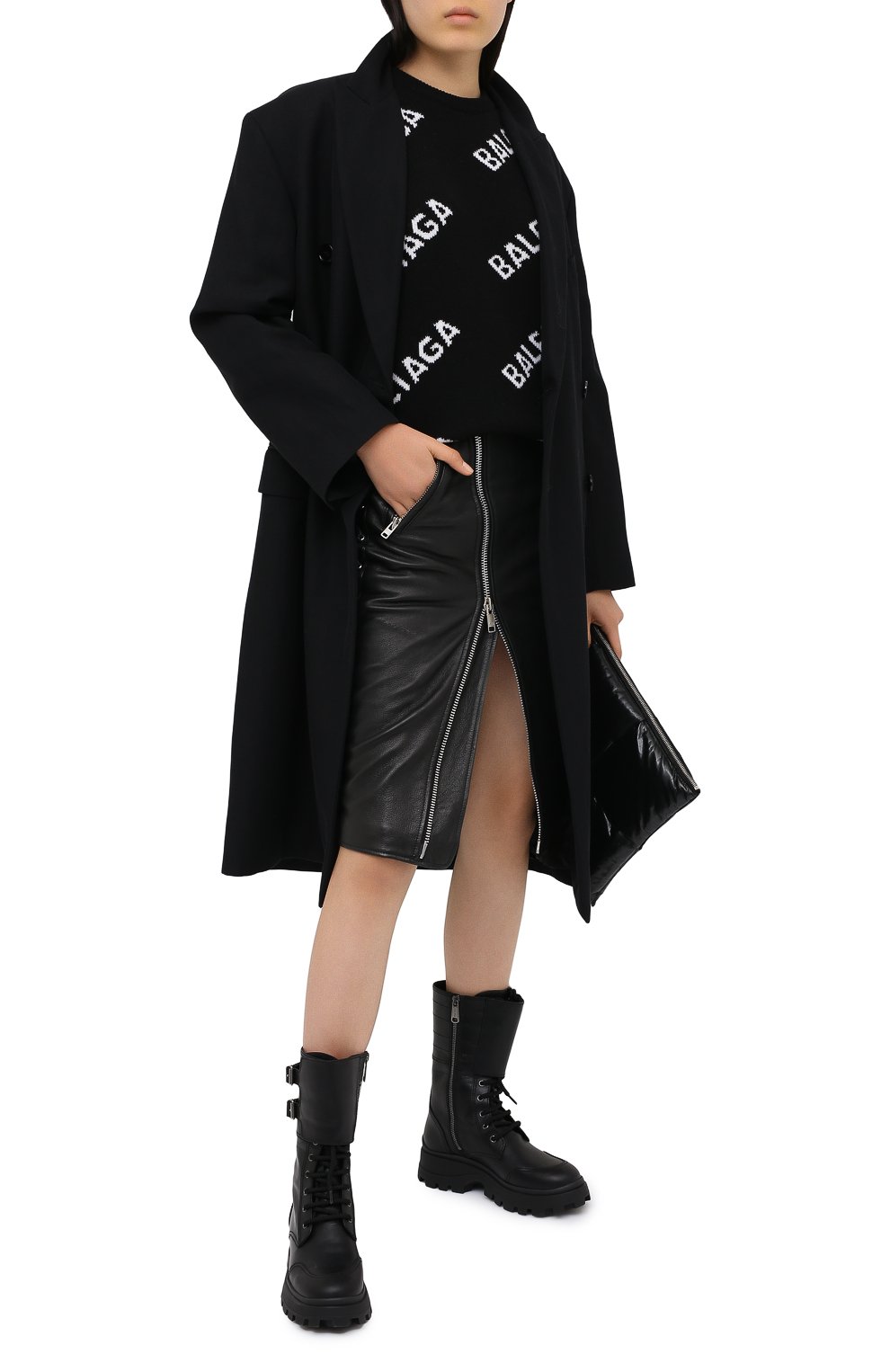 Шерстяной свитер BALENCIAGA черного цвета по цене 120000 руб., арт. 620983/T1567, фото 2 Шерстяной свитер BALENCIAGA, арт. 620983/T1567, фото 2