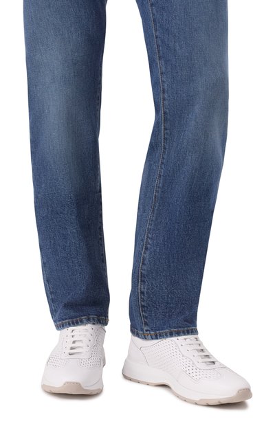 Кожаные кроссовки ZILLI, арт. H0200AM1961VZEV06, фото 3