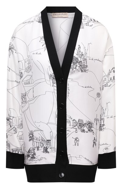 Женский шелковый кардиган EMILIO PUCCI, арт. 1ERM31/1E741