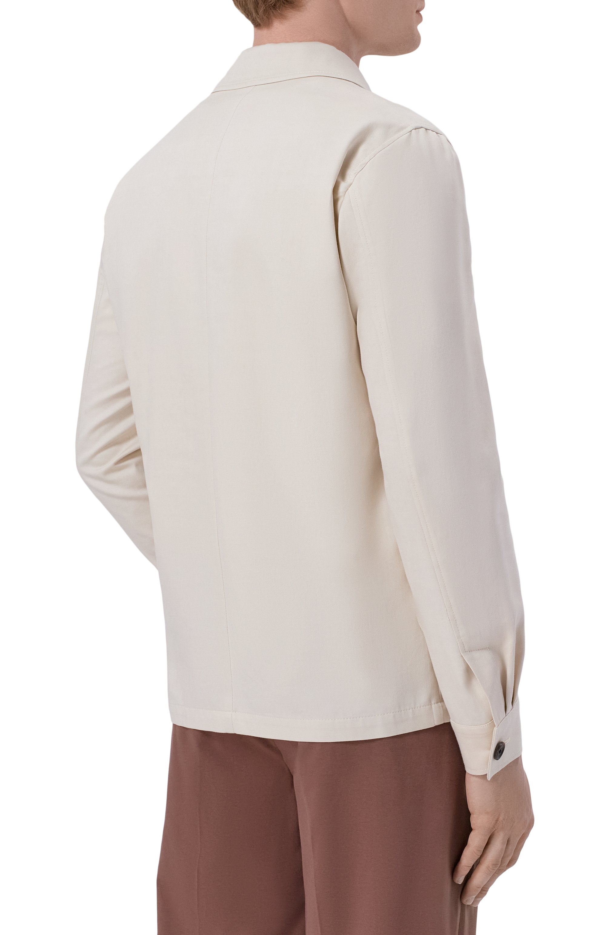 Хлопковый пиджак CORNELIANI кремового цвета по цене 129500 руб., арт. 27XL53/2714200, фото 4 Хлопковый пиджак CORNELIANI, арт. 27XL53/2714200, фото 4