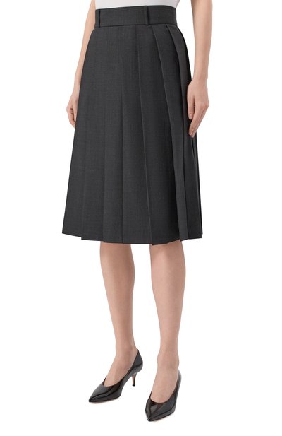 Шерстяная юбка DICE KAYEK, арт. FW25J411 MCL ANTHRACITE, фото 3