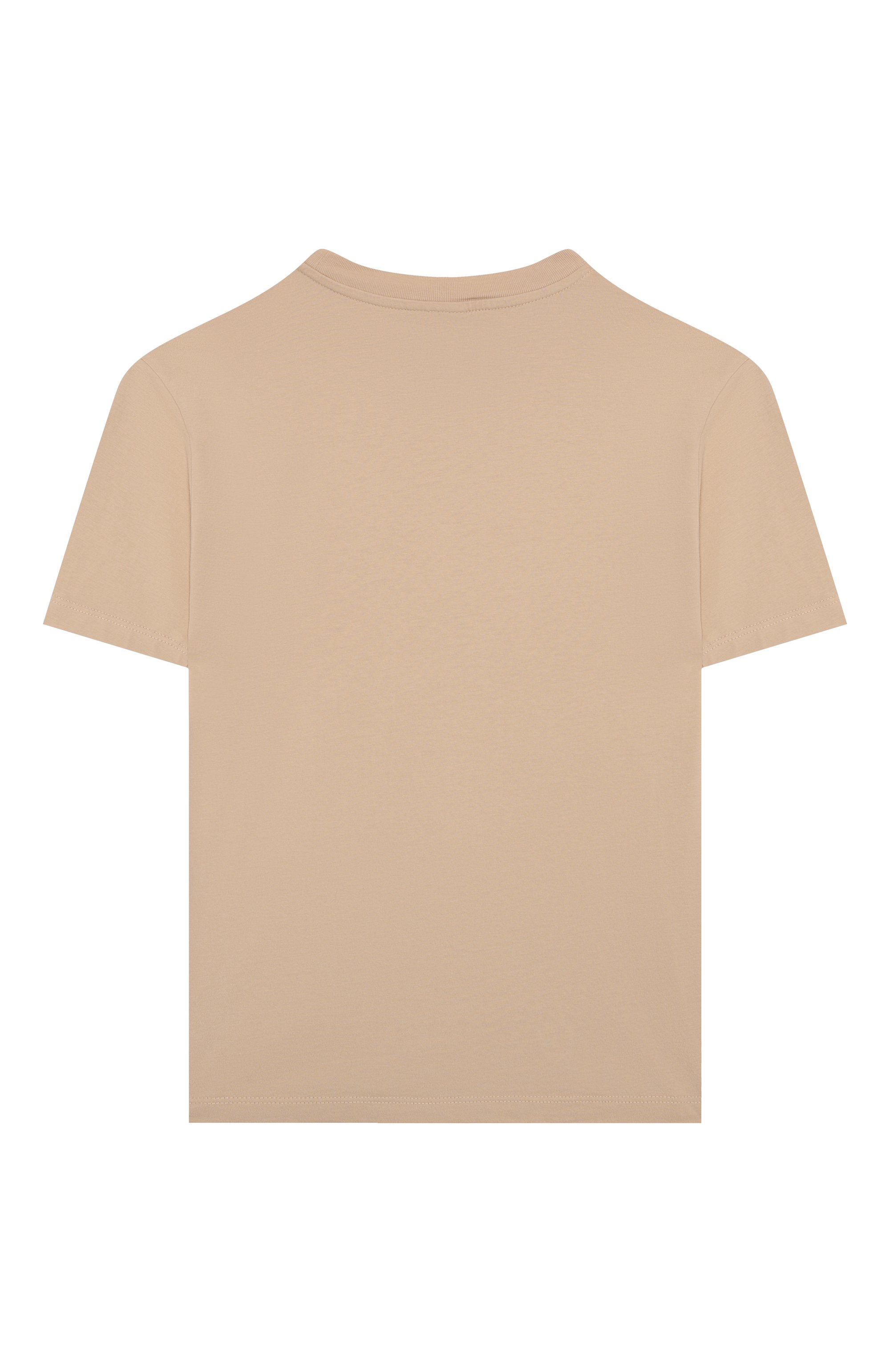 Хлопковая футболка BARROW бежевого цвета по цене 9945 руб., арт. S5BKJUTH052, фото 2 Хлопковая футболка BARROW, арт. S5BKJUTH052, фото 2