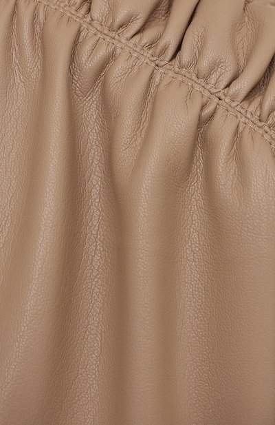 Платье из экокожи NANUSHKA, арт. JAYCE_SANDST0NE_VEGAN LEATHER RUCHED, фото 5