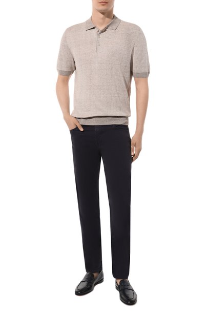 Поло изо льна и хлопка GRAN SASSO, арт. 57118/18644, фото 2