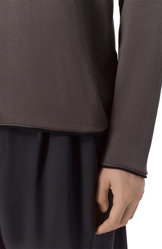 Хлопковый джемпер Isabel Benenato UK630S26 Серый  UK630S26 Фото 5