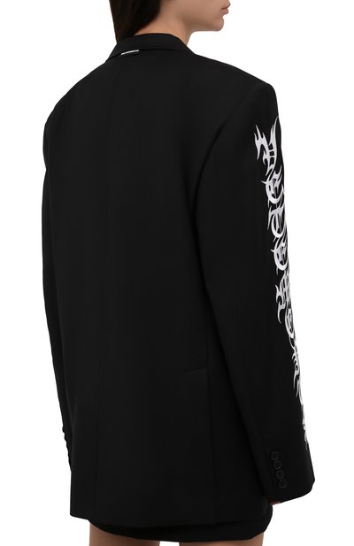 Шерстяной жакет VETEMENTS черного цвета по цене 265000 руб., арт. UA52JA750B 1202/W, фото 4 Шерстяной жакет VETEMENTS, арт. UA52JA750B 1202/W, фото 4