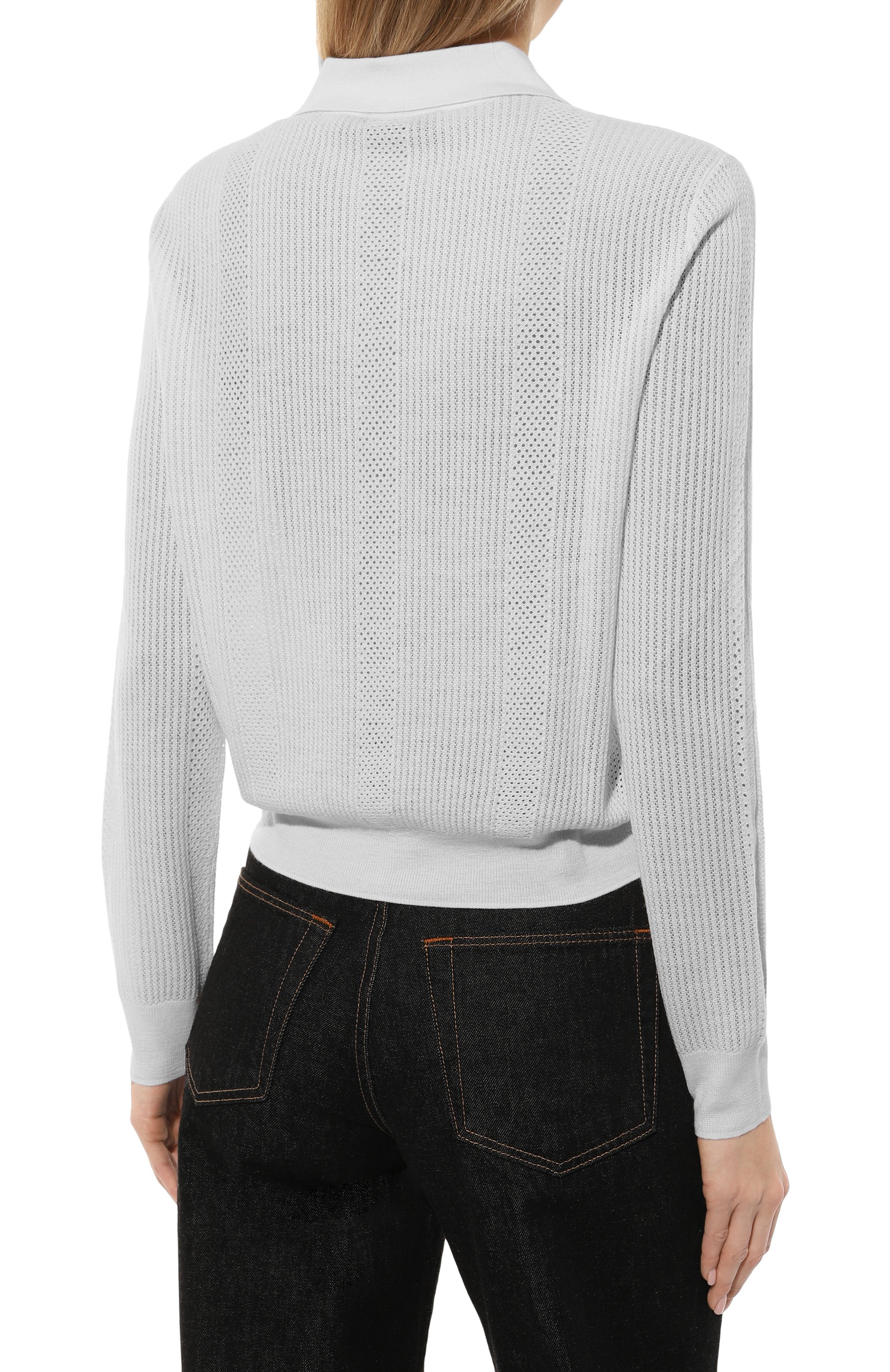 Поло из шерсти и шелка BEATRICE .B молочного цвета по цене 28950 руб., арт. 24FA8585/VIJA, фото 4 Поло из шерсти и шелка BEATRICE .B, арт. 24FA8585/VIJA, фото 4