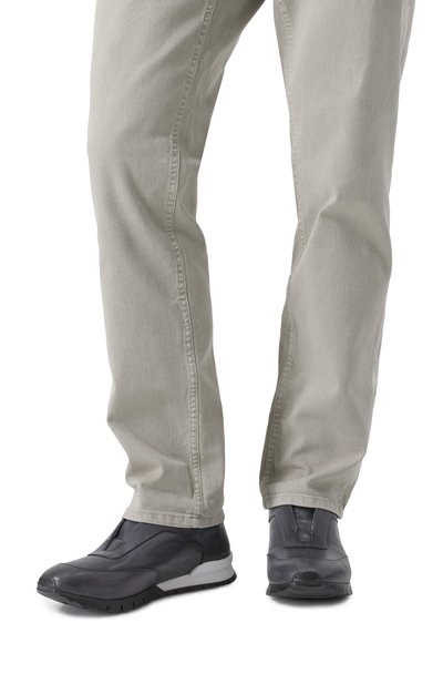 Кожаные кроссовки KITON, арт. USSA328N0010033, фото 3