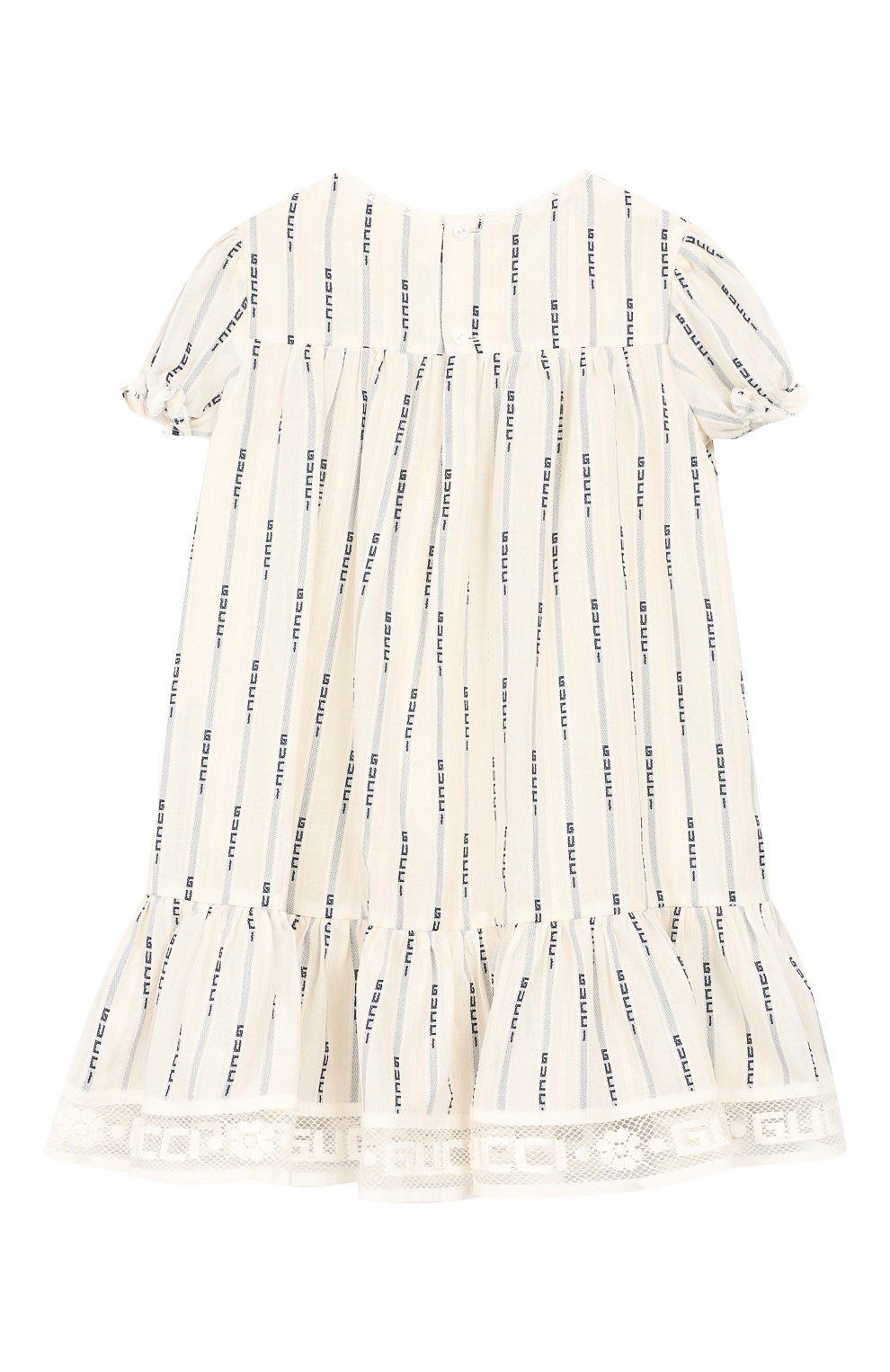 Хлопковое платье GUCCI белого цвета по цене 59950 руб., арт. 572533/ZAB8I, фото 2 Хлопковое платье GUCCI, арт. 572533/ZAB8I, фото 2