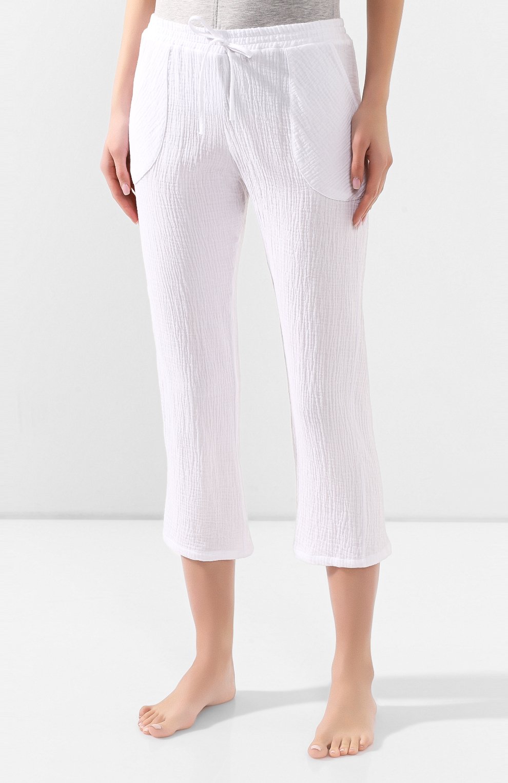 Хлопковые брюки LE CHAT белого цвета по цене 9680 руб., арт. MADRAGUE880, фото 3 Хлопковые брюки LE CHAT, арт. MADRAGUE880, фото 3