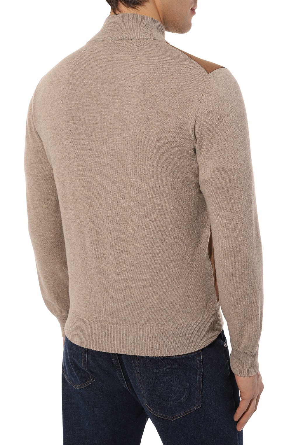 Кардиган из шерсти и кашемира GRAN SASSO бежевого цвета по цене 49100 руб., арт. 57155/19657, фото 4 Кардиган из шерсти и кашемира GRAN SASSO, арт. 57155/19657, фото 4