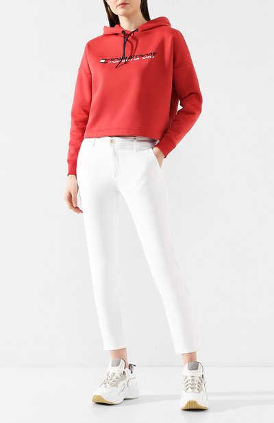 Худи TOMMY SPORT красного цвета по цене 7490 руб., арт. S10S100360, фото 2 Худи TOMMY SPORT, арт. S10S100360, фото 2