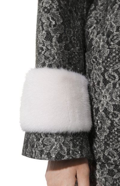 Шерстяное пальто SEVEN LAB серого цвета по цене 38850 руб., арт. CABM lace grey, фото 5 Шерстяное пальто SEVEN LAB, арт. CABM lace grey, фото 5