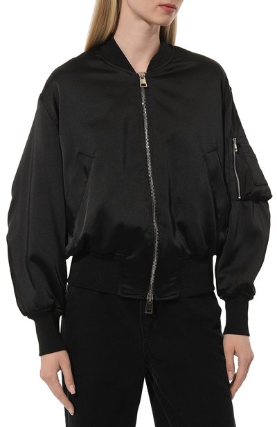 Утепленный бомбер DONDUP черного цвета по цене 87550 руб., арт. DJ607/RS0046D XXX, фото 3 Утепленный бомбер DONDUP, арт. DJ607/RS0046D XXX, фото 3