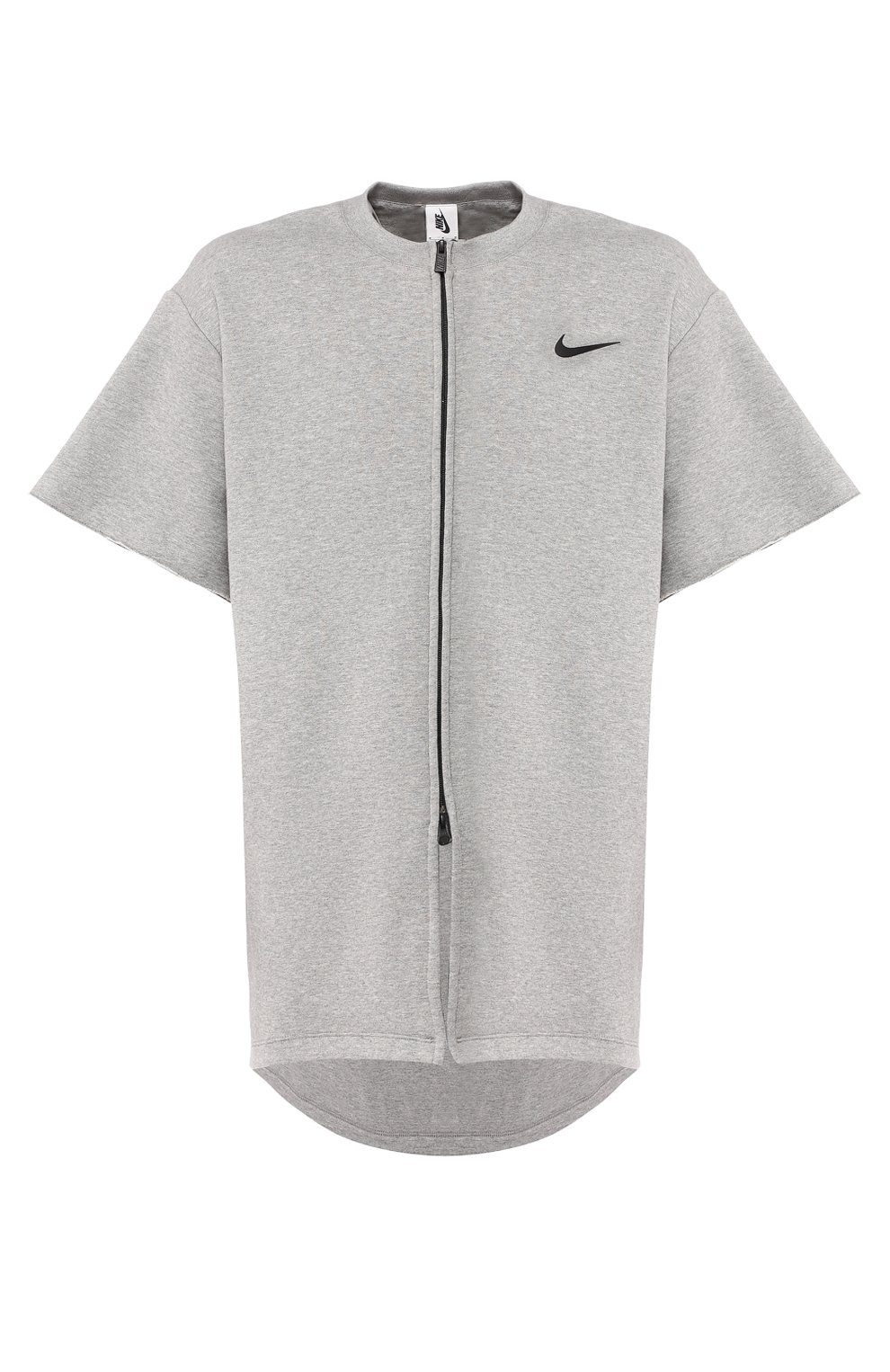 Мужская хлопковая футболка nike x fear of god NIKELAB серого цвета, арт. AR0629-063 | Фото 1 (Материал внутренний: Не назначено; Принт: Без принта; Рукава: Короткие; Кросс-КТ: Спорт; Длина (для топов): Удлиненные; Мужское Кросс-КТ: Футболка-одежда; Материал сплава: Проставлено; Материал внешний: Хлопок; Стили: Спорт-шик; Драгоценные камни: Проставлено; Статус проверки: Проверена категория)