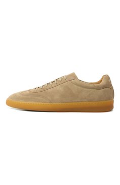 Мужские замшевые кеды KITON бежевого цвета, арт. USSA267N0118703 | Фото 4 (Подошва: Массивная; Материал внешний: Натуральная кожа, Замша; Материал внутренний: Натуральная кожа; Стили: Классический; Кросс-КТ: Низкие; Материал утеплителя: Без утеплителя)