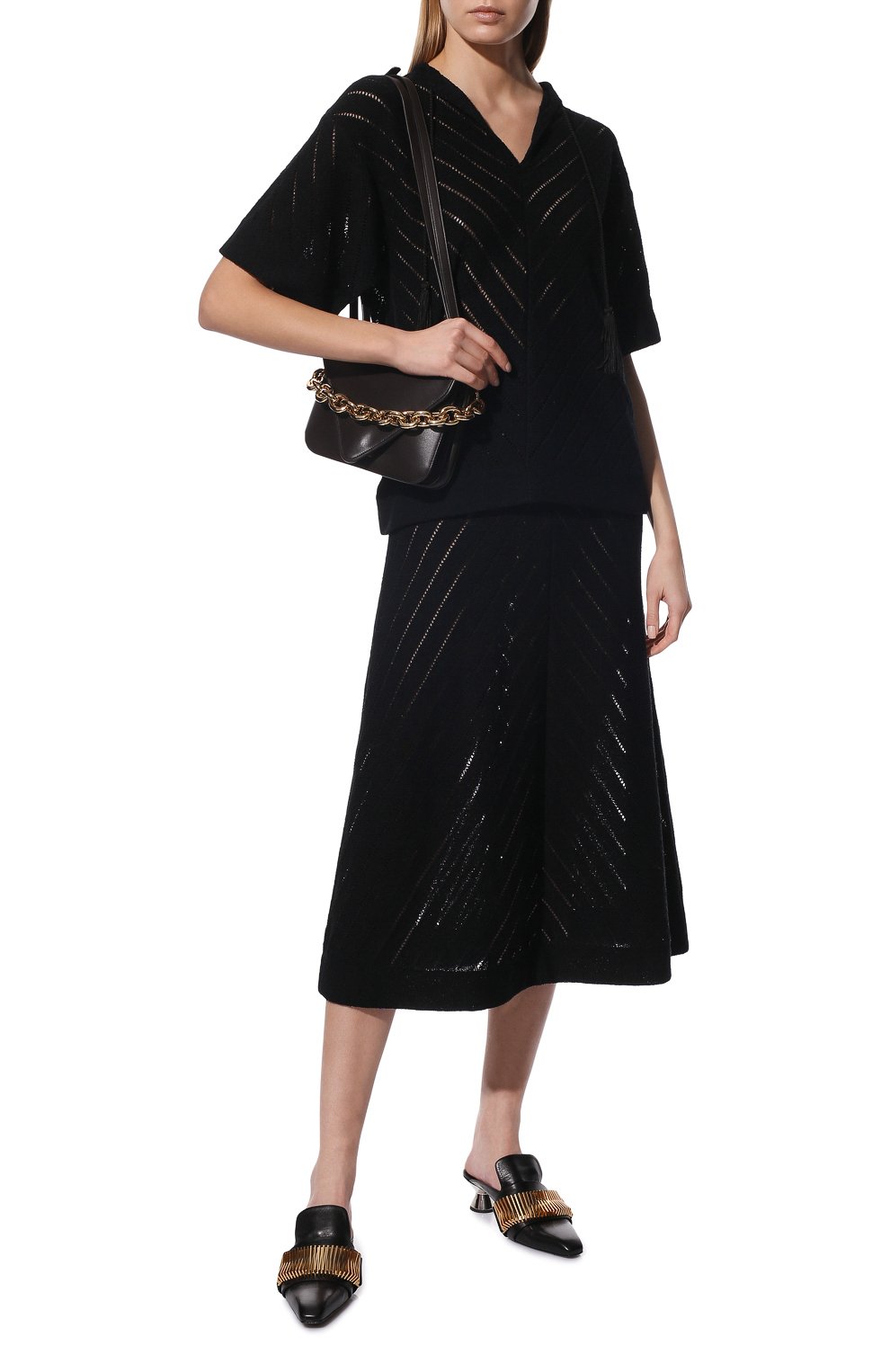 Топ JIL SANDER черного цвета по цене 103500 руб., арт. JSPU754056-WUY25408, фото 2 Топ JIL SANDER, арт. JSPU754056-WUY25408, фото 2