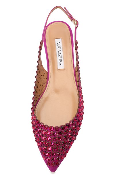 Замшевые балетки AQUAZZURA, арт. TQLFLAA0-SUE-EX0, фото 5