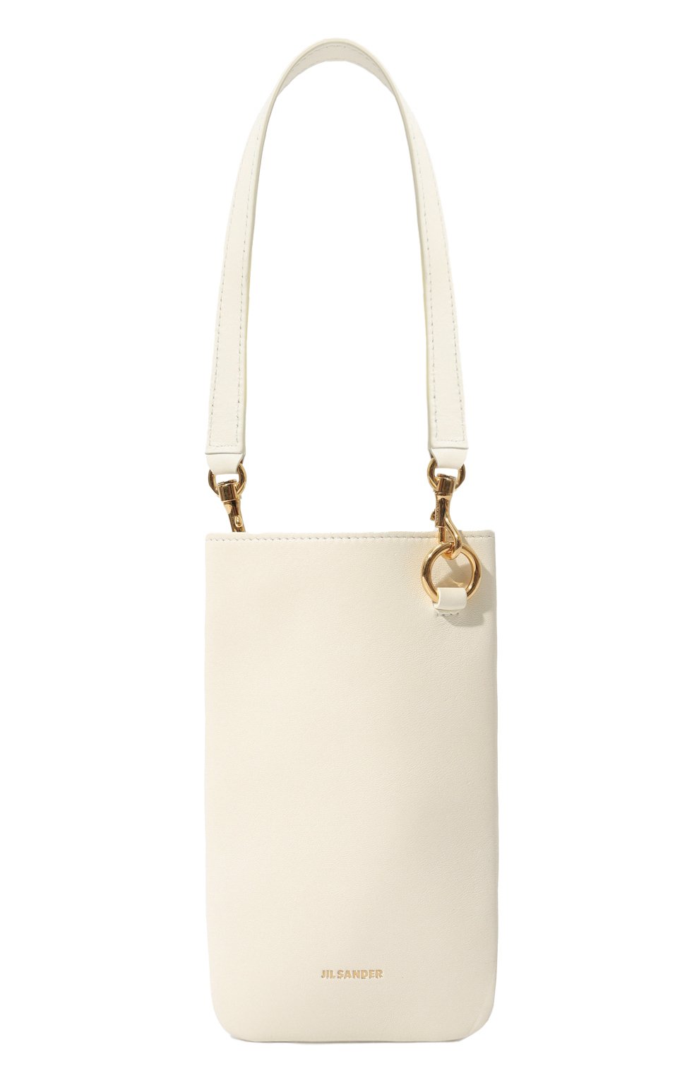 Сумка link JIL SANDER белого цвета по цене 61750 руб., арт. J06WG0004-P4874, фото 1 Сумка link JIL SANDER, арт. J06WG0004-P4874, фото 1