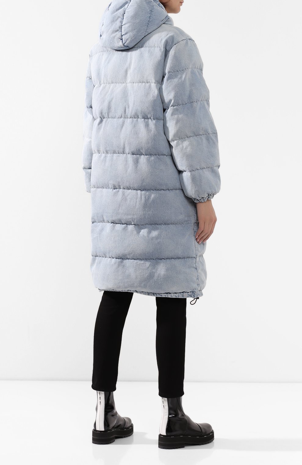 Пуховик ALEXANDER WANG голубого цвета по цене 129500 руб., арт. 4DC1202628, фото 4 Пуховик ALEXANDER WANG, арт. 4DC1202628, фото 4