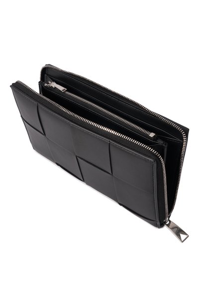Кожаное портмоне BOTTEGA VENETA черного цвета по цене 135500 руб., арт. 651368/V3U01, фото 3 Кожаное портмоне BOTTEGA VENETA, арт. 651368/V3U01, фото 3