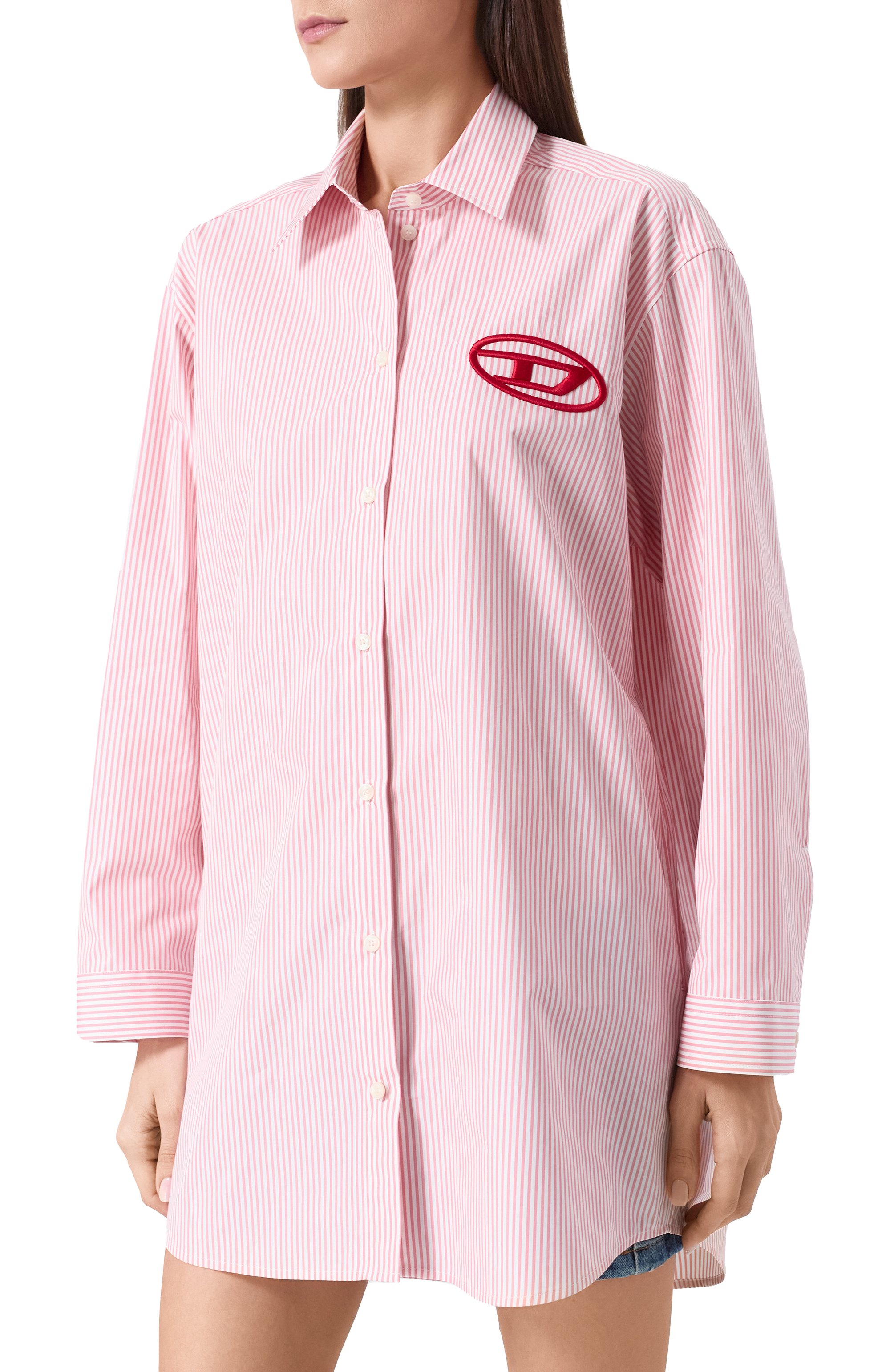 Хлопковая рубашка DIESEL, арт. A14571/0DNAN, фото 3