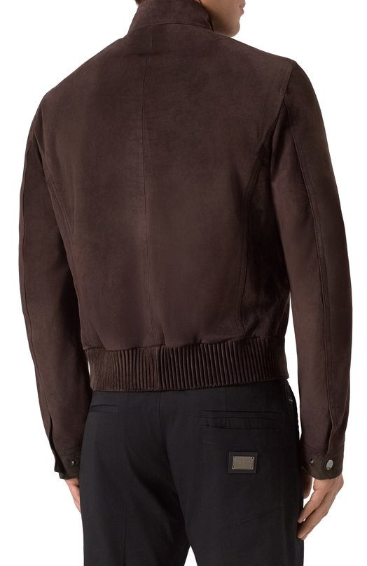 Замшевая куртка Dolce & Gabbana G9AWML/HULU2 Коричневый  G9AWML/HULU2 Фото 4