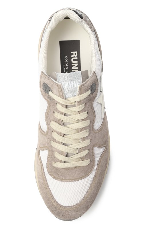 Комбинированные кроссовки Running Sole Golden Goose Deluxe Brand GWF00126.F007514 Бежевый  GWF00126.F007514 Фото 6