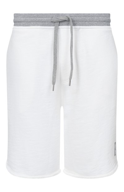 Мужские шорты из хлопка и льна BRUNELLO CUCINELLI, арт. MR8313375G