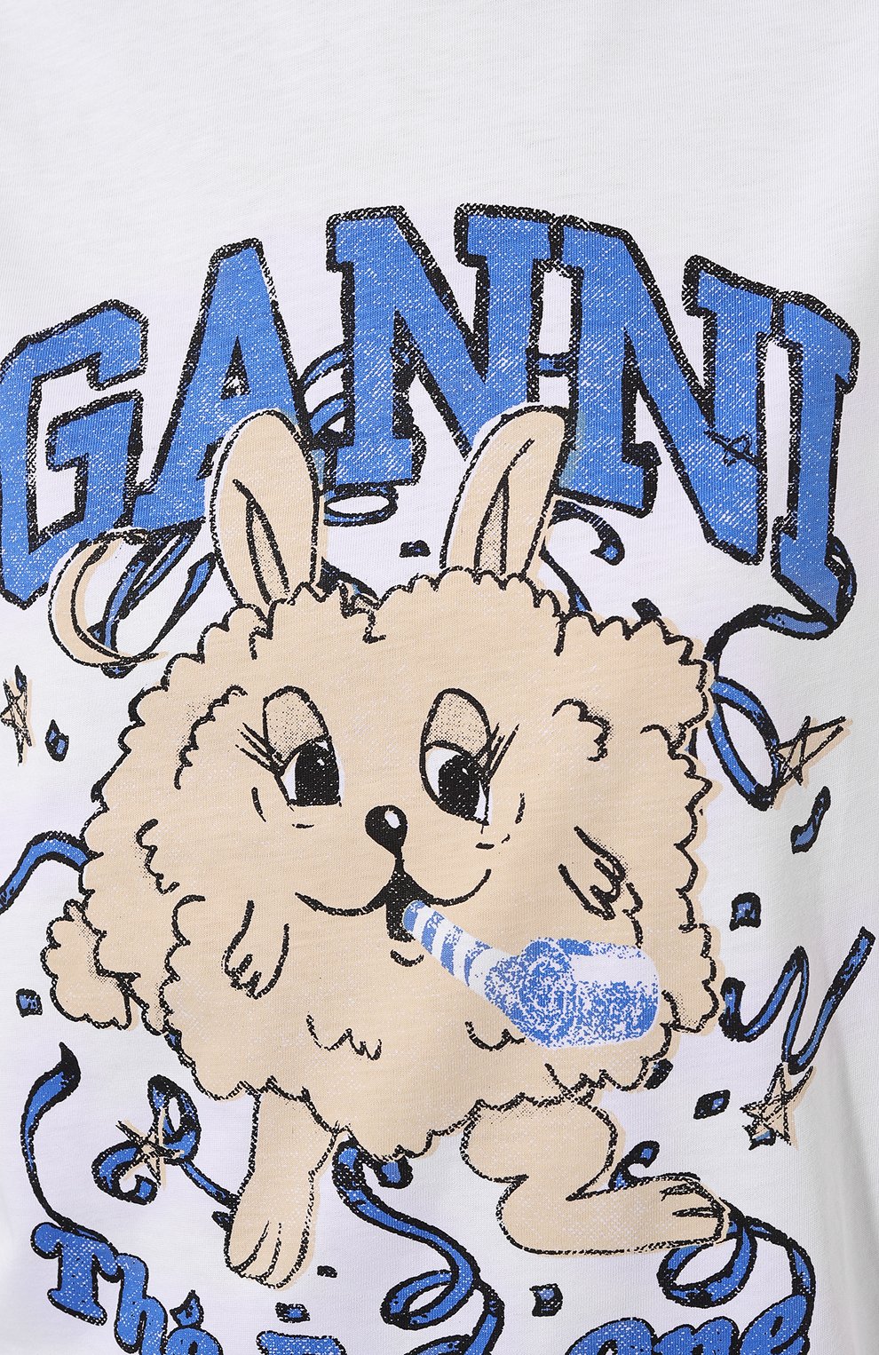 Хлопковая футболка GANNI, арт. T3673, фото 5