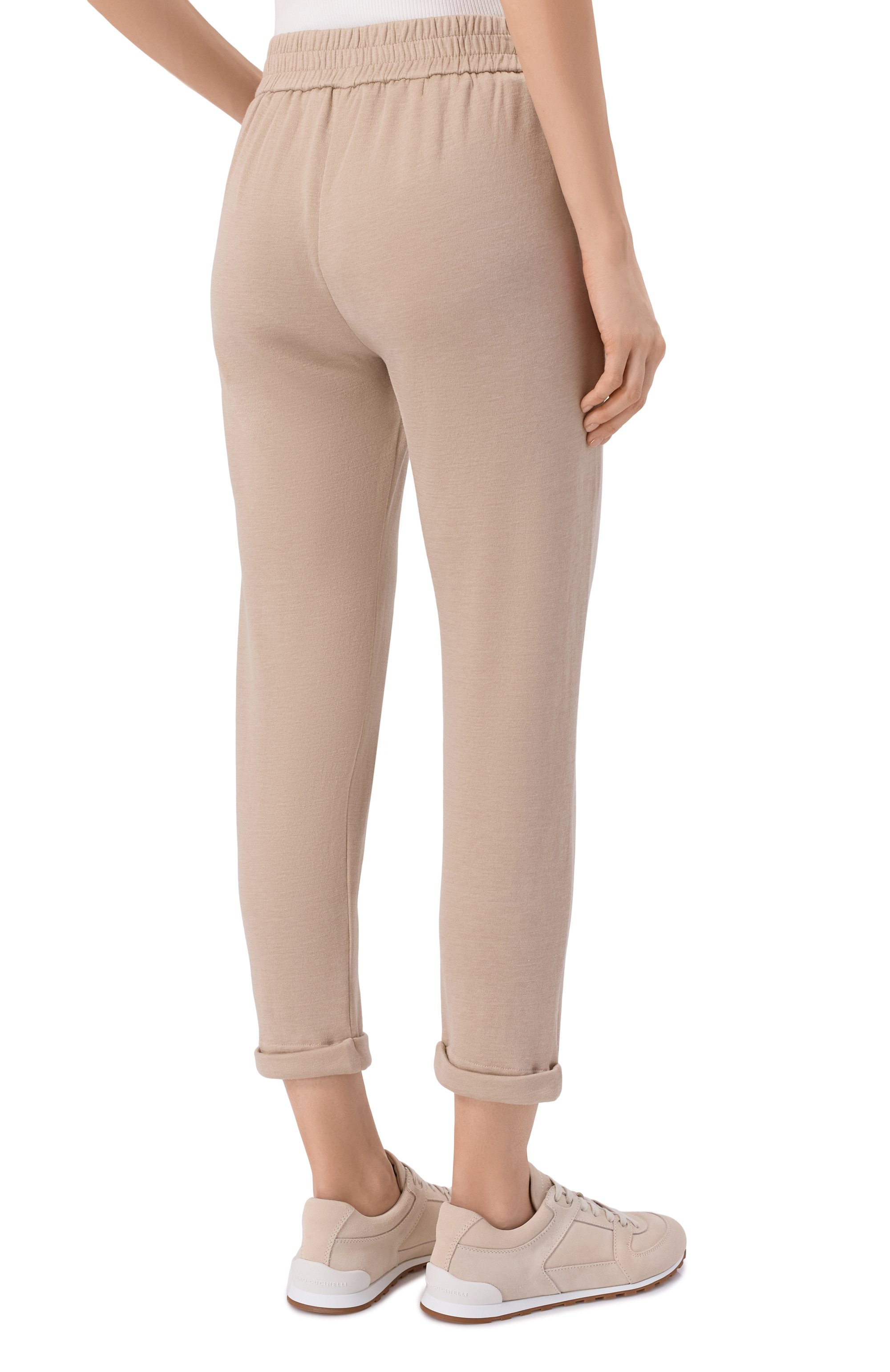 Брюки из хлопка и шелка BRUNELLO CUCINELLI, арт. MD828SB899, фото 4