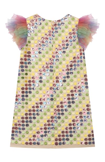 Платье CHARABIA разноцветного цвета по цене 13250 руб., арт. FA55C/10Y-12Y, фото 2 Платье CHARABIA, арт. FA55C/10Y-12Y, фото 2