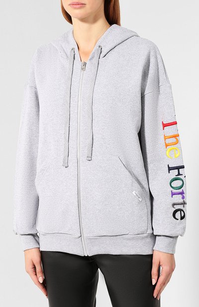 Хлопковая толстовка FORTE DEI MARMI COUTURE серого цвета по цене 24850 руб., арт. FDMC SS19 6237, фото 3 Хлопковая толстовка FORTE DEI MARMI COUTURE, арт. FDMC SS19 6237, фото 3