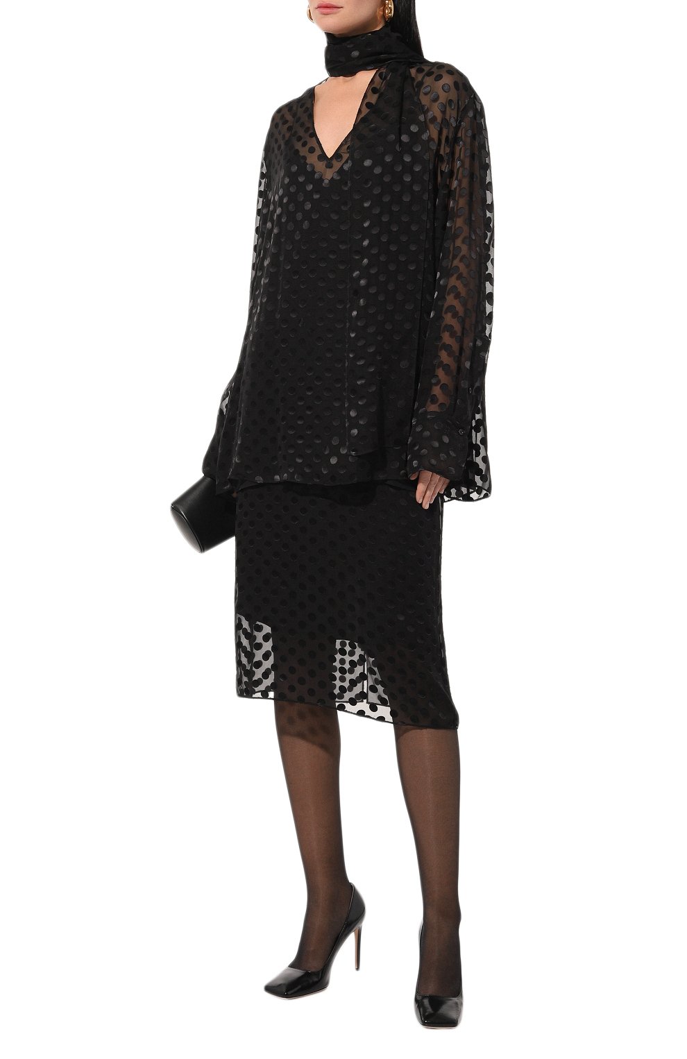 Блузка из шелка и вискозы GIVENCHY, арт. BW61B3/15NV, фото 2