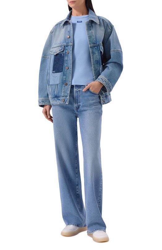 Хлопковая майка HUGO Blue 50508857 Голубой  50508857 Фото 2