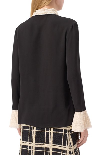 Шелковая блузка VALENTINO, арт. 6B3AB7321MH, фото 4