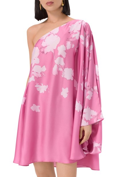 Атласное платье LIU JO розового цвета по цене 41390 руб., арт. CA5386TS872, фото 3 Атласное платье LIU JO, арт. CA5386TS872, фото 3