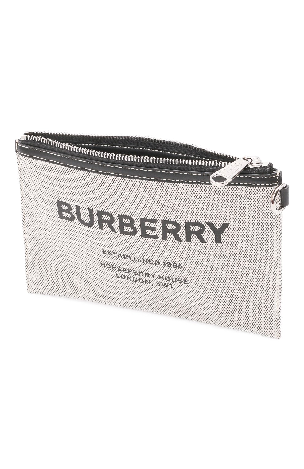 Текстильная сумка horseferry BURBERRY серого цвета по цене 66950 руб., арт. 8038255, фото 4 Текстильная сумка horseferry BURBERRY, арт. 8038255, фото 4